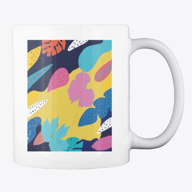 Plant design mug room decor