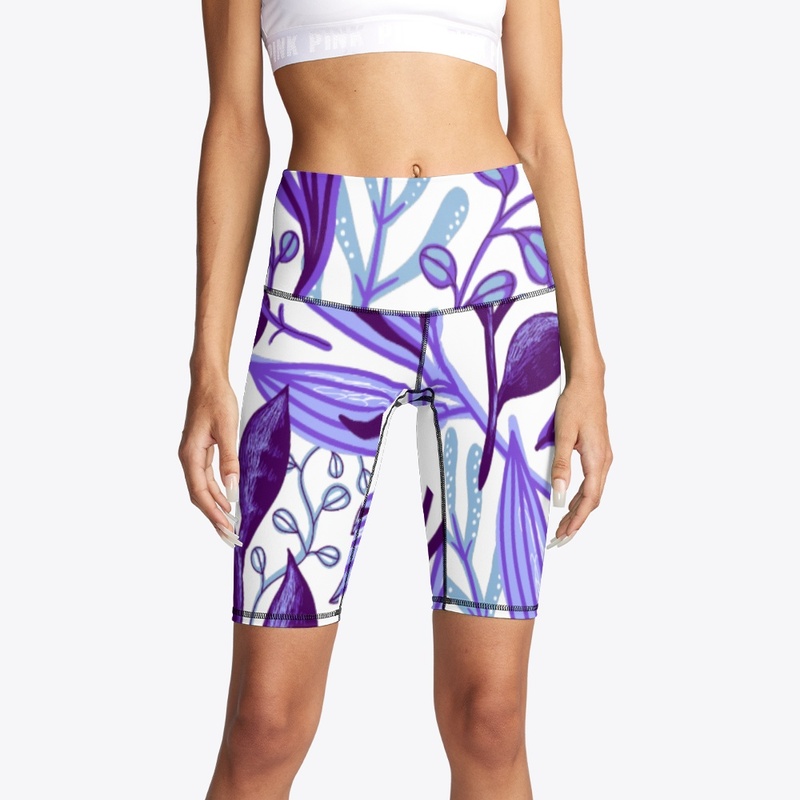 Purple Floral All Over Print 