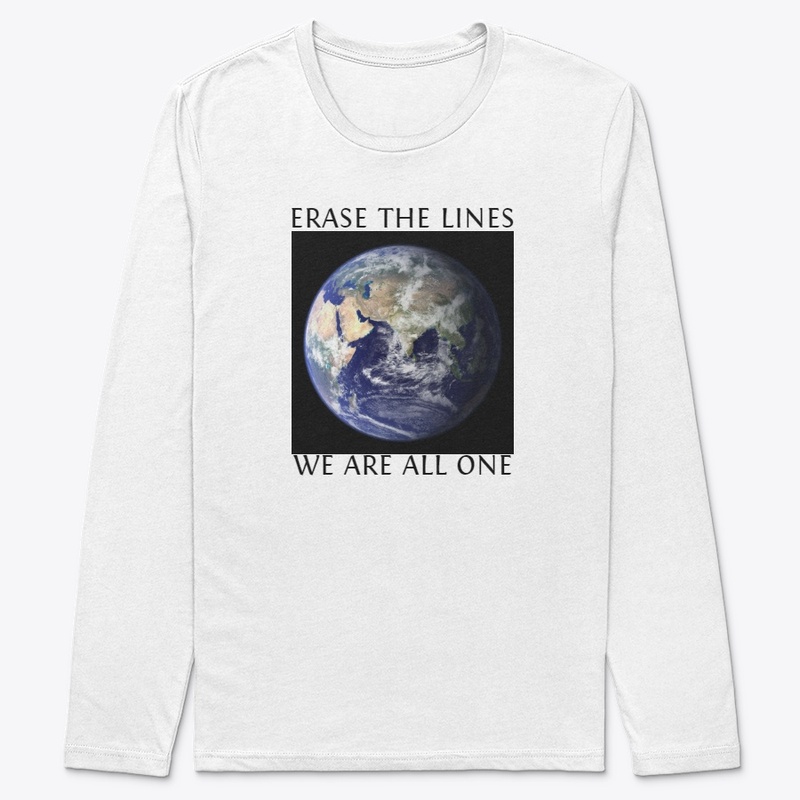 ERASE THE LINES white T's