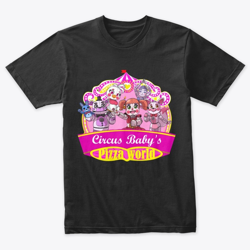 Circus Baby's Pizza World Black Tee