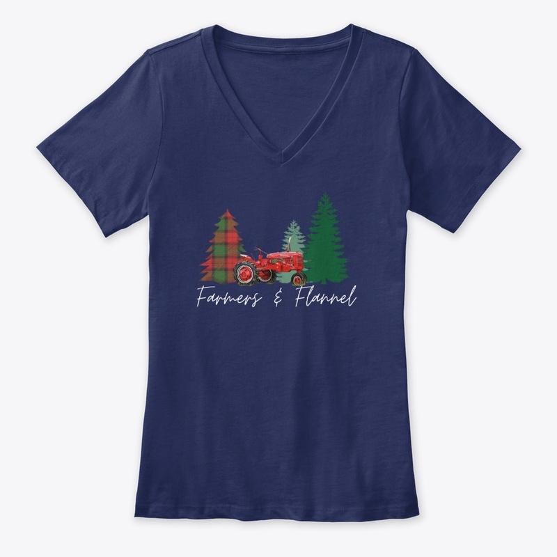 Farmers & Flannel White Lettering