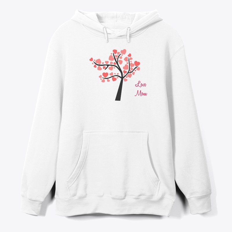 The heart in Tree leaf designed