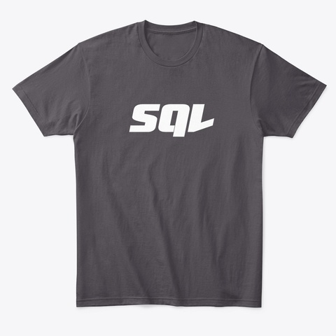 Sql Heathered Charcoal  T-Shirt Front
