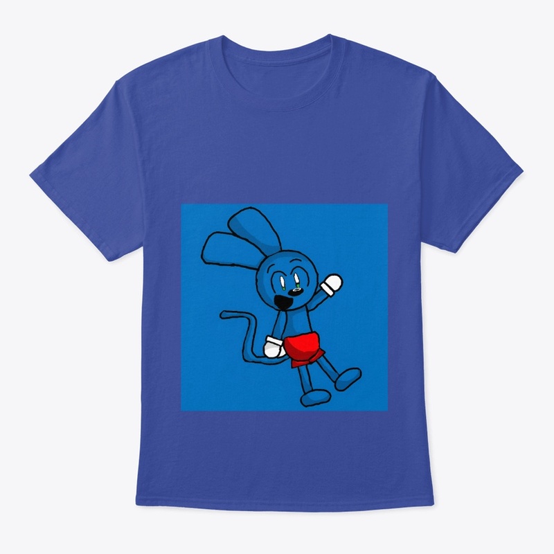Riggy with blue background