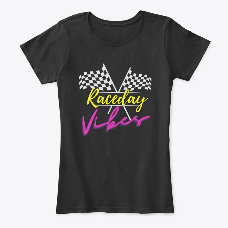 Raceday Vibes Checkered Flag Design