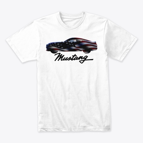 Mustang White T-Shirt Front
