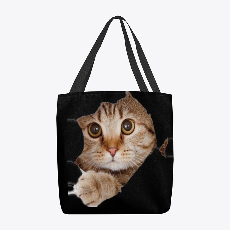 Cat All-Over Print Tote Bag