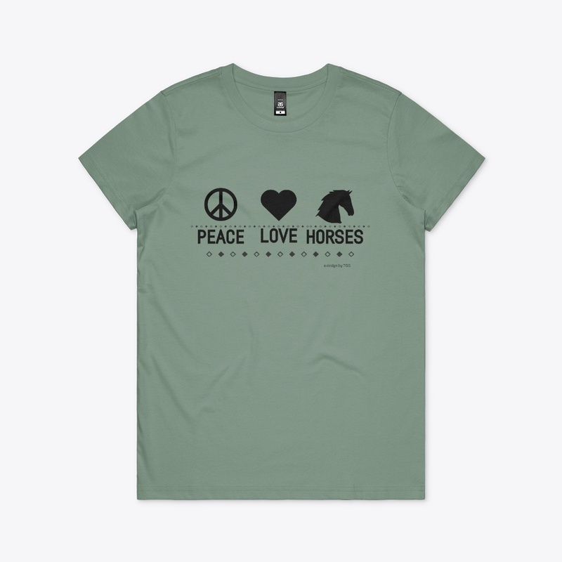 Peace Love Horses (drk)
