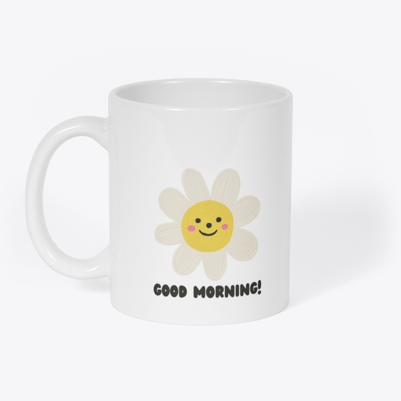 GOOD MORNING Sun Flower Mug 