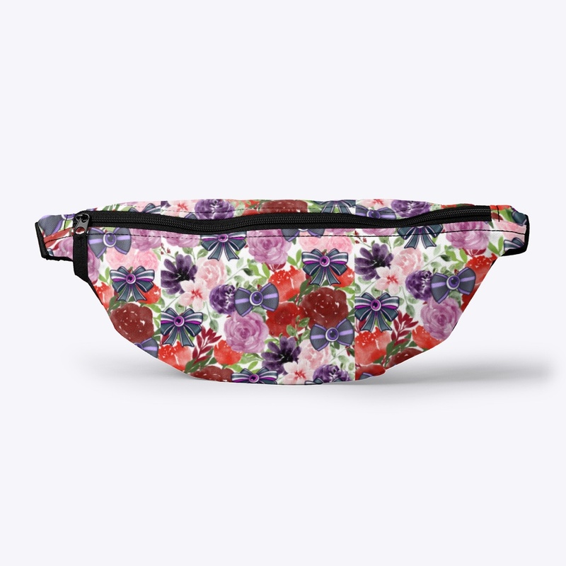 Eye Bows and Flowers Fanny Pack