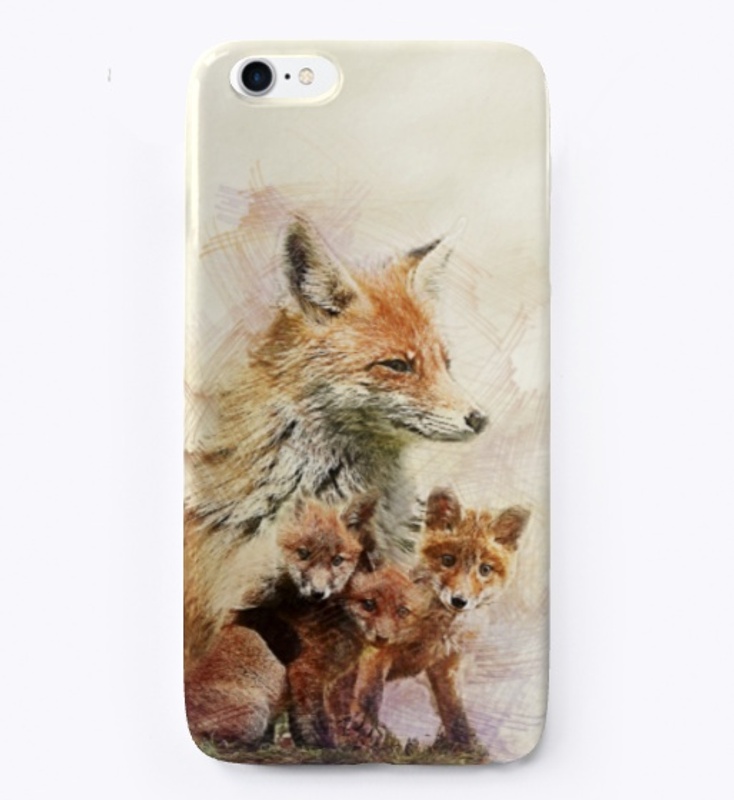red fox family