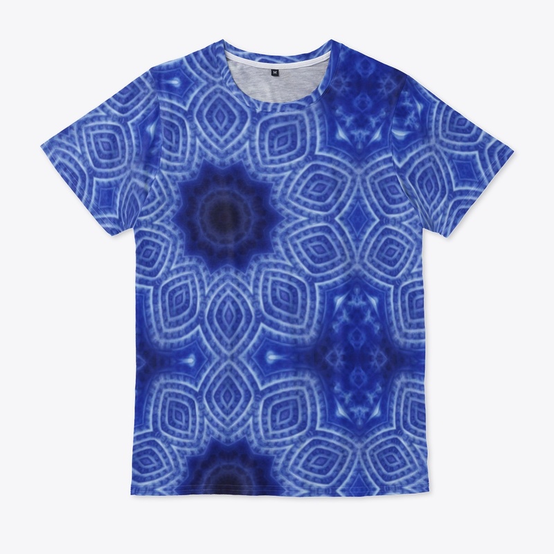 Blue and White Kaleidoscope