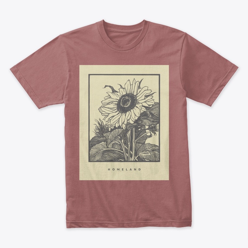 Aestetic sunflower tee