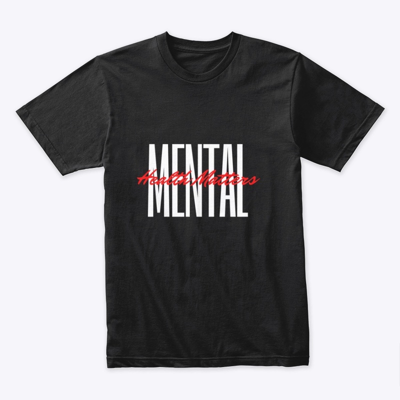 Mental Health Matters White and Red 