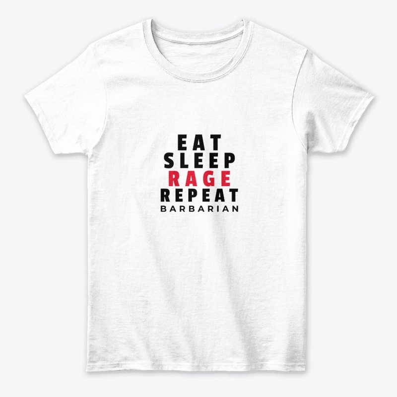 DnD - Eat Sleep Rage Repeat - Dark