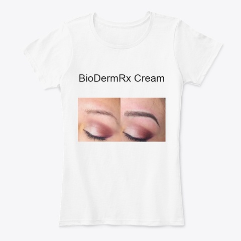 Bio Derm Rx Cream White T-Shirt Front