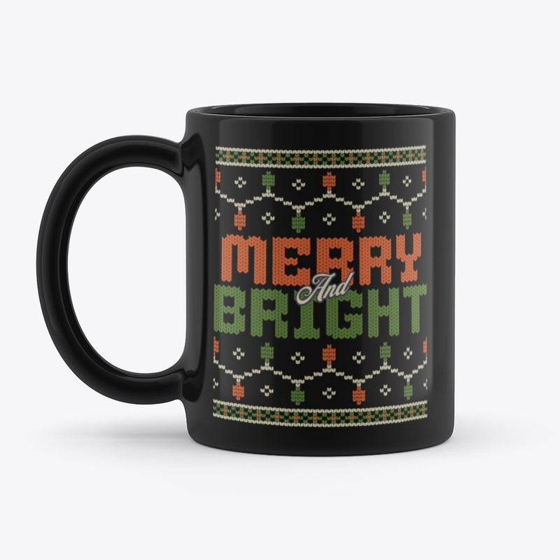 Merry And Bright Christmas Mug