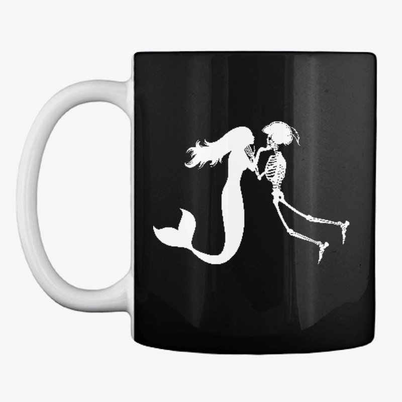 Mermaid Kissing Pirate Skeleton