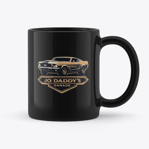 Jo Daddy New Logo Mug Black T-Shirt Back