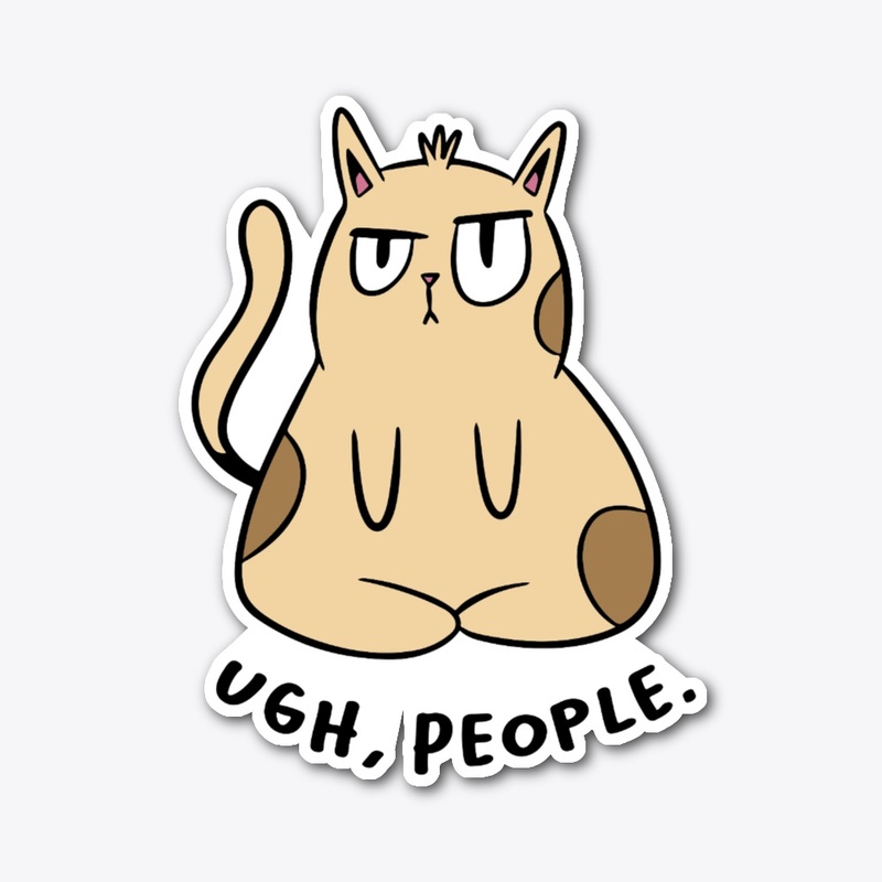 Annoyed Cat Ugh People 