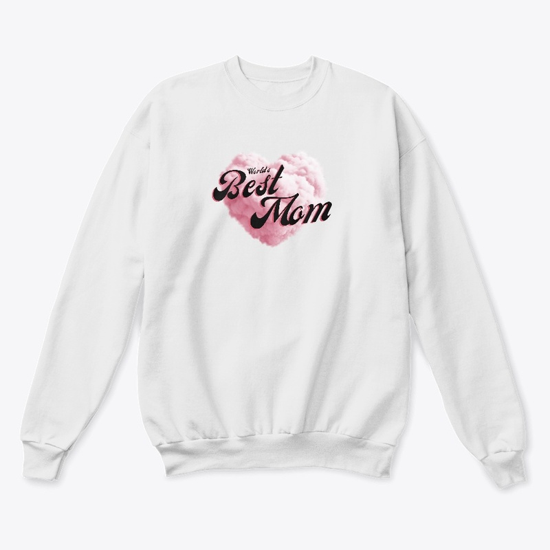 Worlds Best Mom Black-Pink Typography