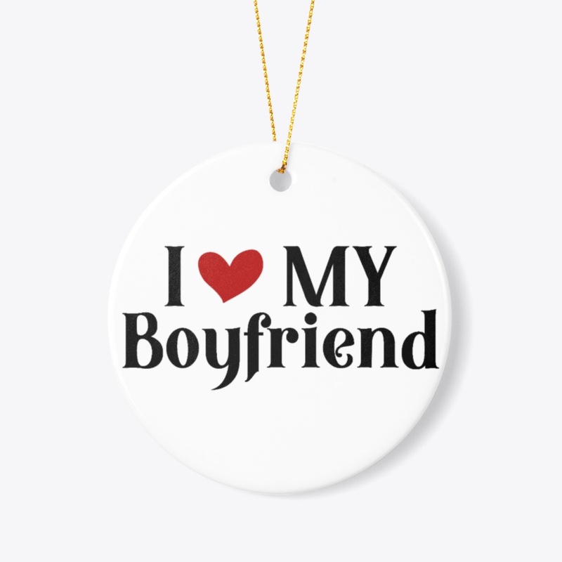 I Love My Boyfriend Elegant White