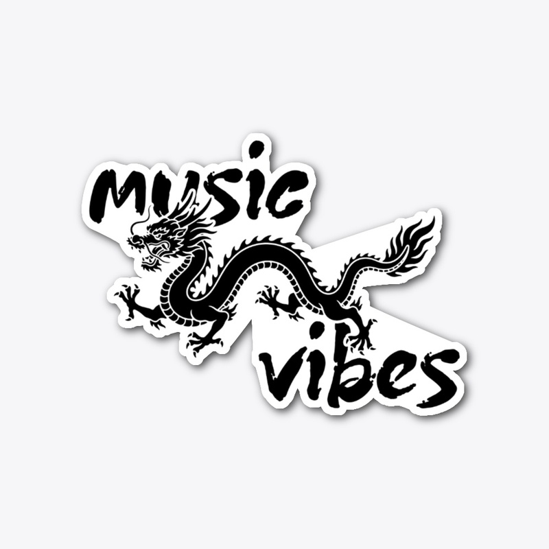 Dragon Music Vibes Sticker
