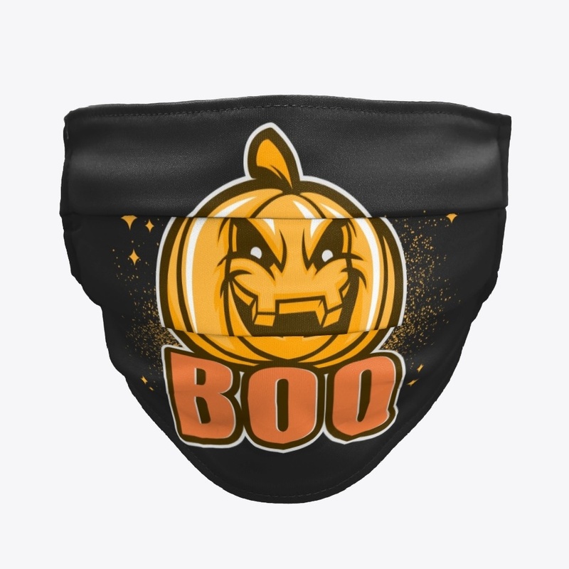 Halloween Face Mask (Pumpkin Man #3f)