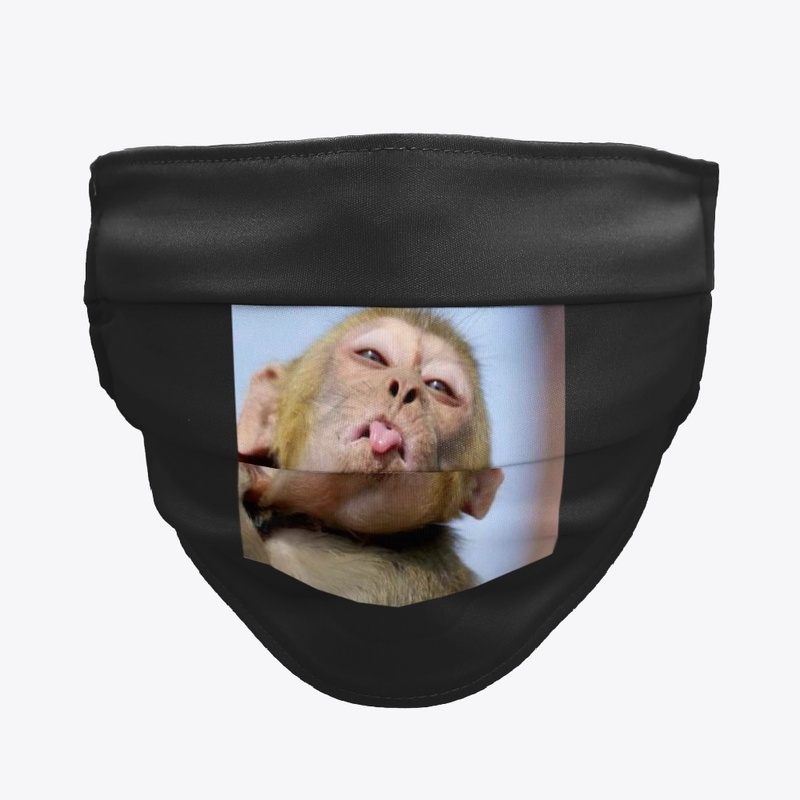 cloth face mask with monkey style