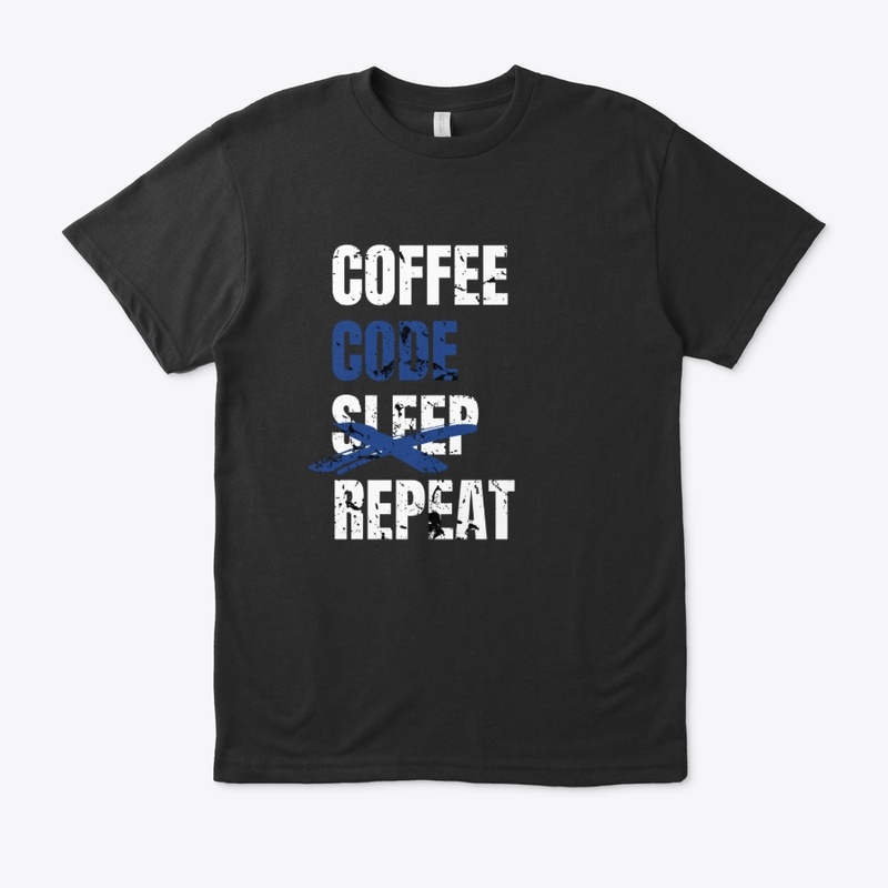 Coffee Code Sleep Repeat Design Gift