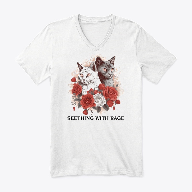 Funny Cat Roses Seething With Rage