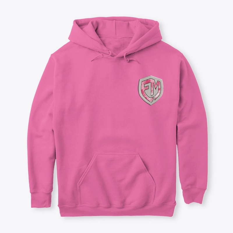 Sweat a Capuche Camo rose