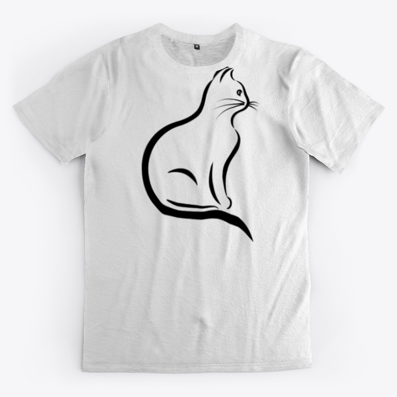 cat black and white