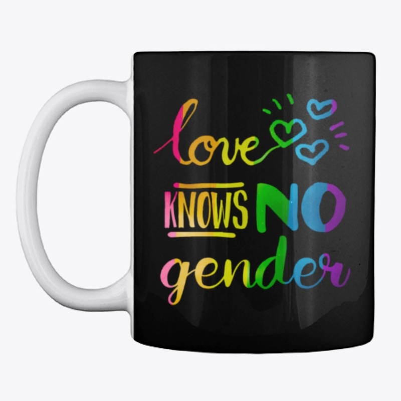 Rainbow Love Knows No Gender LBGT Month