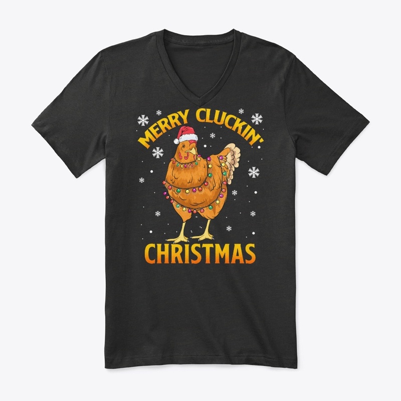 Hen Lover Gift, Merry Cluckin' Christmas
