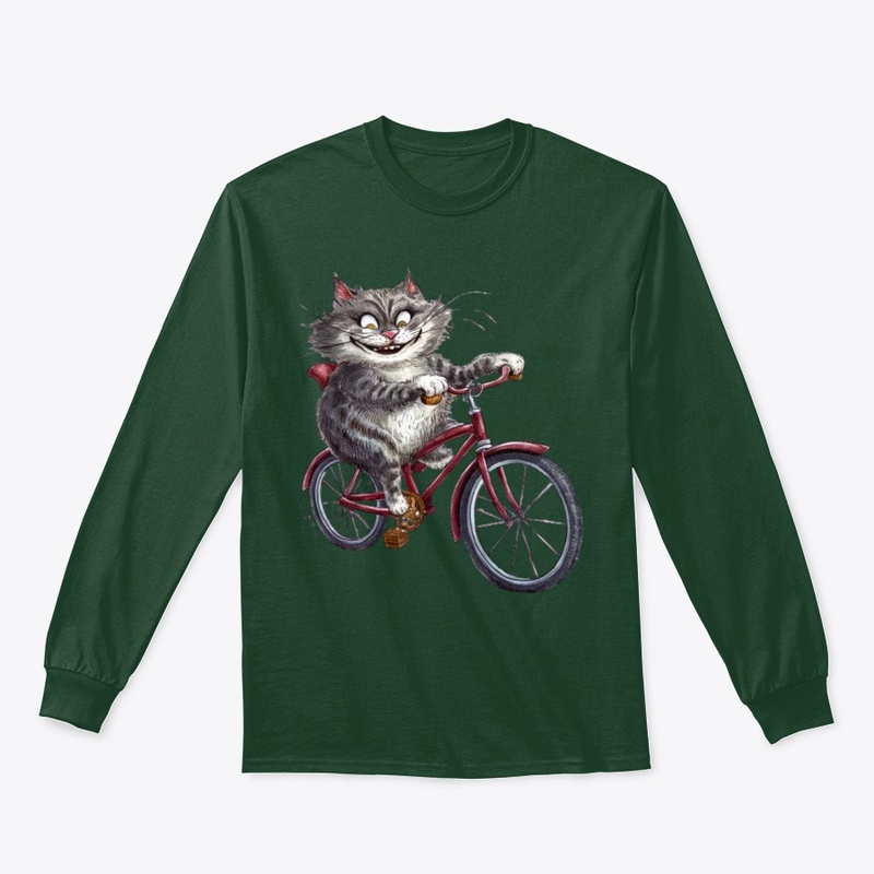 Moose on a bicycle - Mens T Shirt