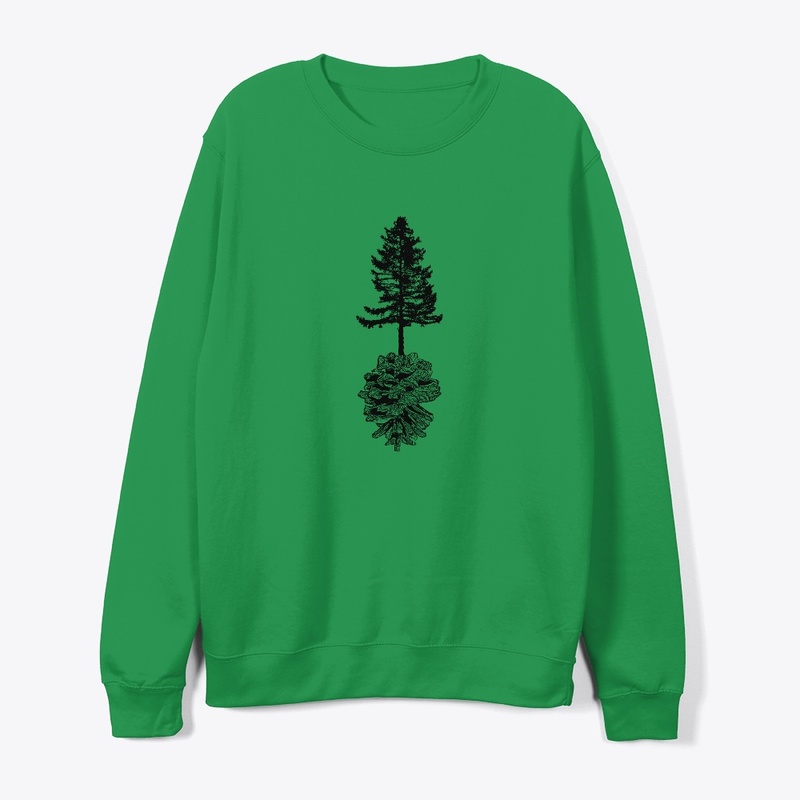 Evergreen Tree and Pine Cone