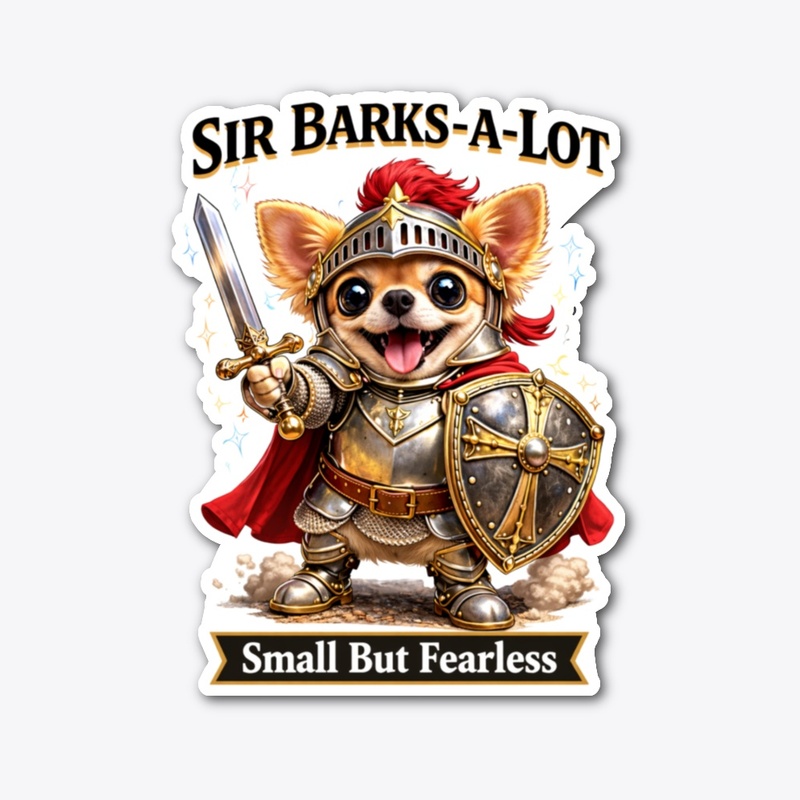 Sir Barks A Lot-Small but Fearless 