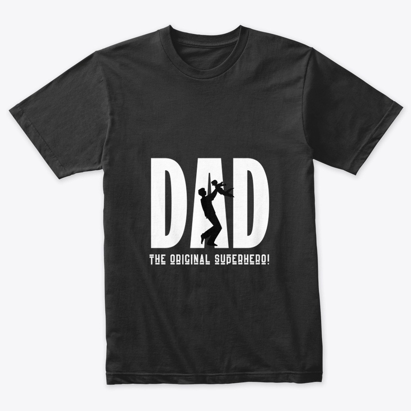 Dad is real super hero text design 