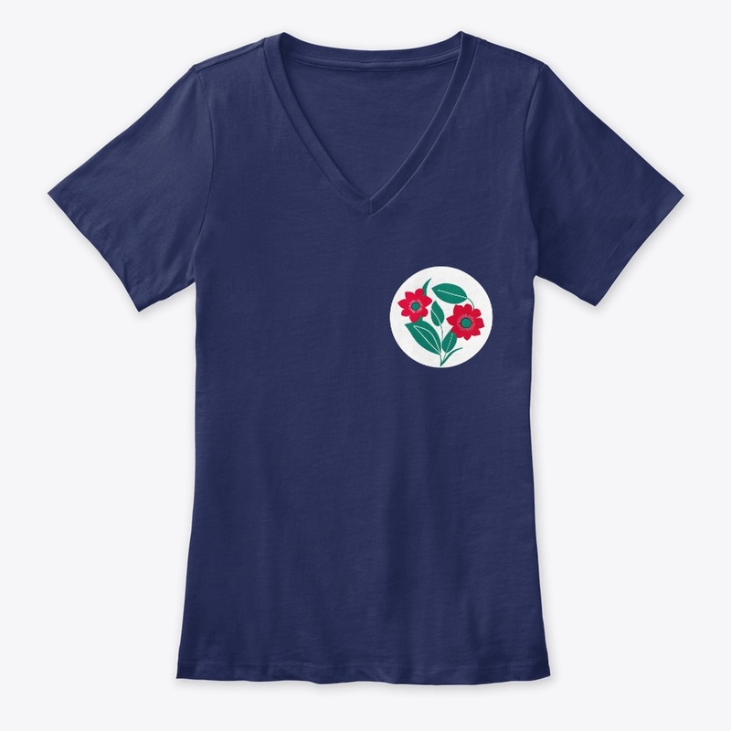 2Flowers In White Circle