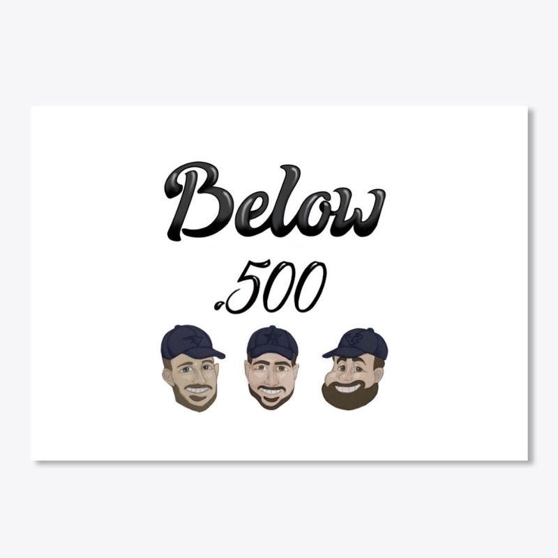 Below .500 Sticker