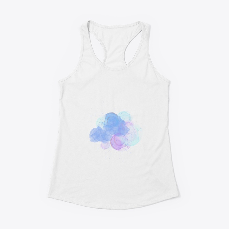 Blue Purple Color Illustration T-shirl