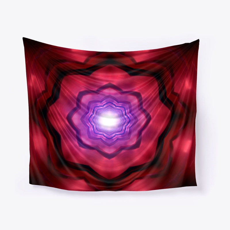 red kaleidoscopic 