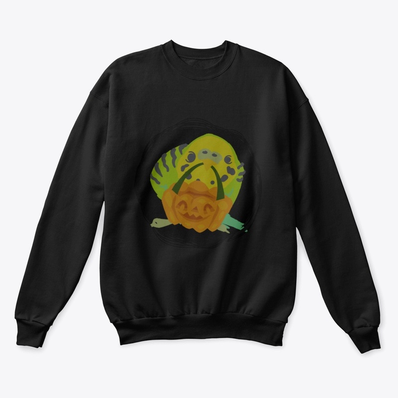 Budgie Bird Halloween Pumpkin Lantern 