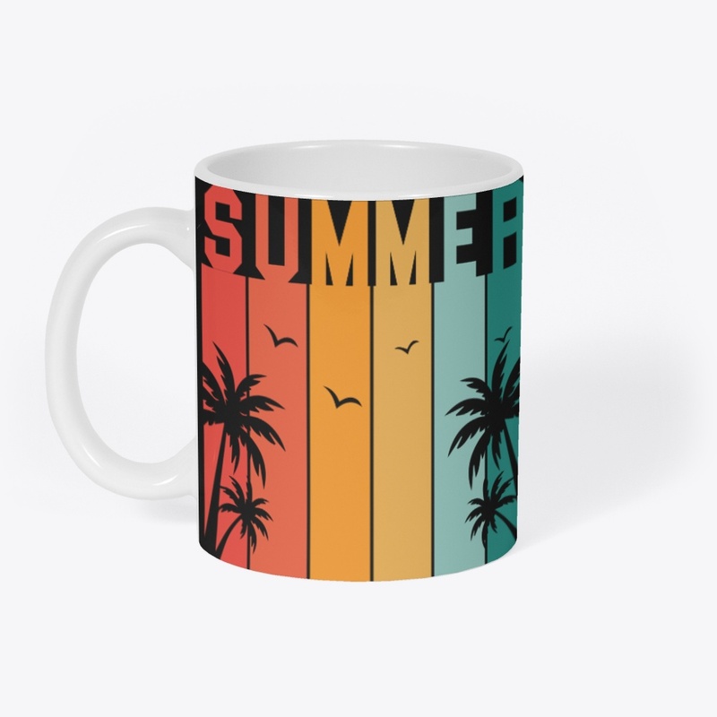 Summer sunset  t shirt design 
