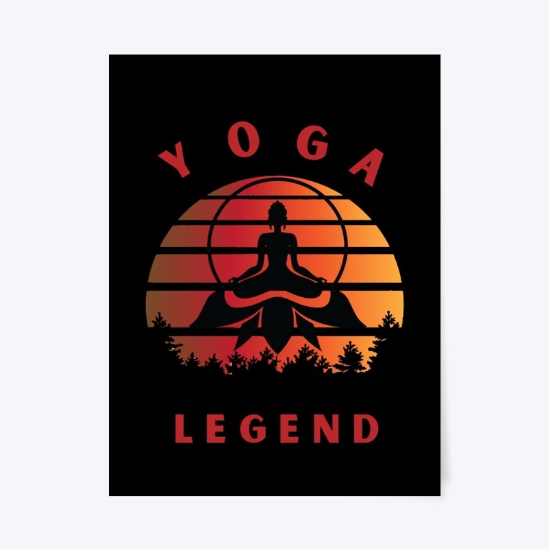 Yoga Legend Retro Vintage Design