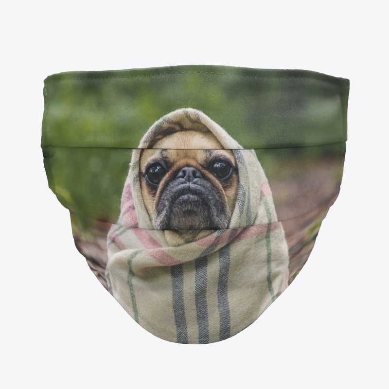 Summer Travel Dog Face Mask