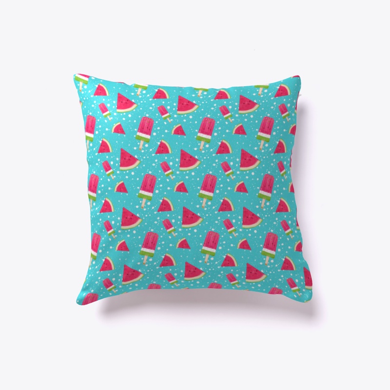 Watermelon summer pattern pillow
