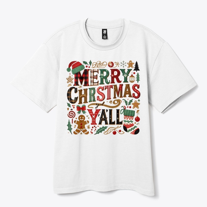 "Merry Christmas Y'all Festive"