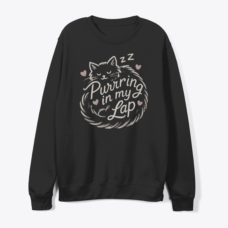 Purring in My Lap Cozy Cat Gift 